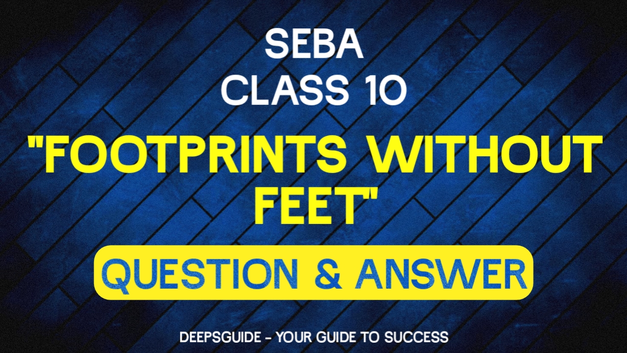 footprints without feet class 10 seba