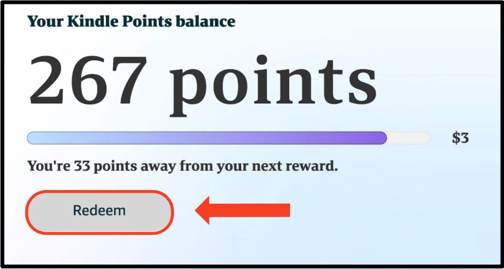 Kindle points how to earn redeem
